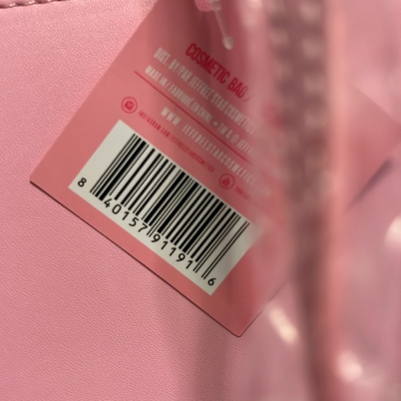 JEFFREE Star Pink Cosmetic Bag with Wristlet Strap - Picture 4 of 5
